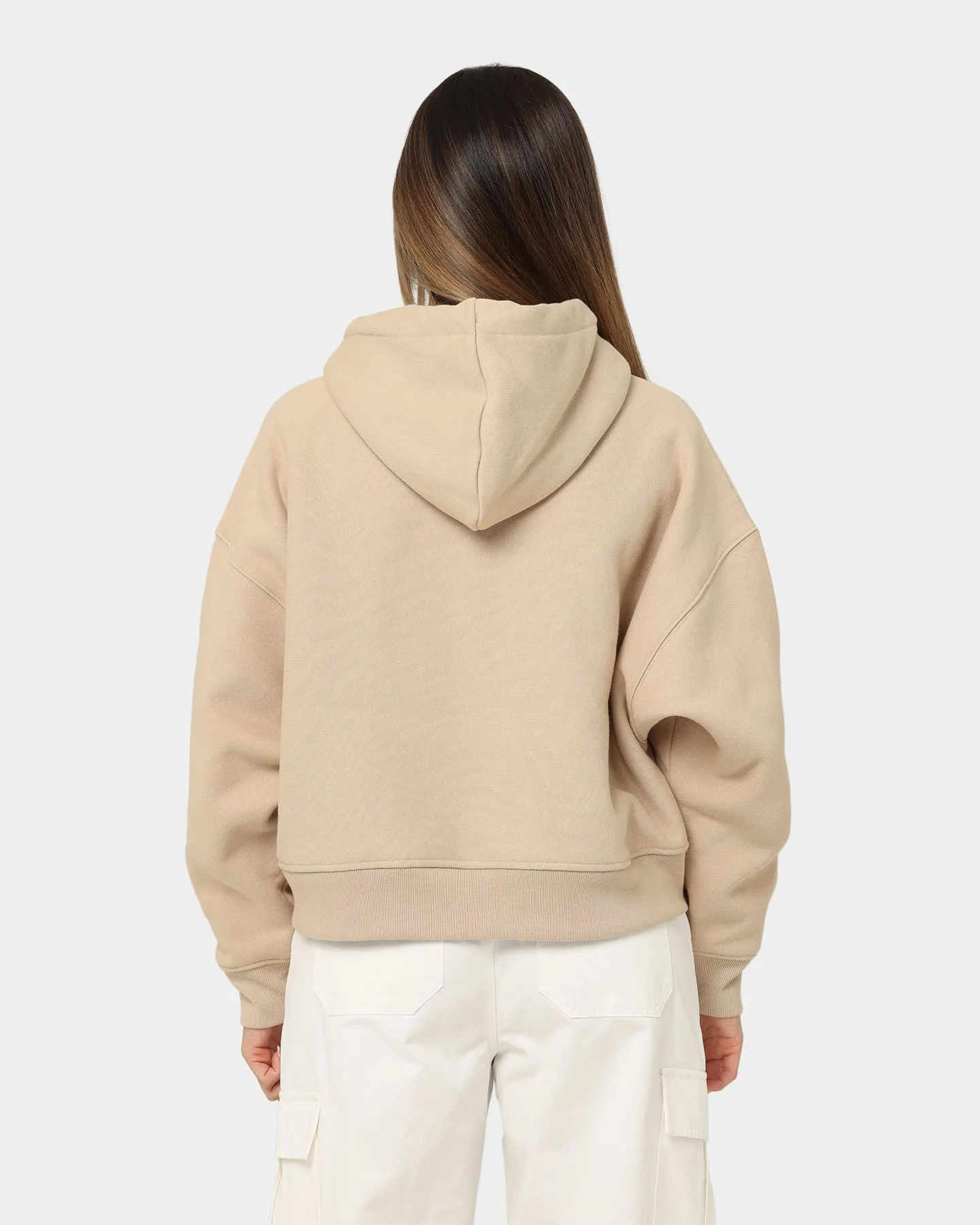 Champion Women's Reverse Weave Level Up Hoodie Cafe Latte