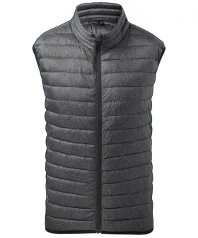 Charcoal Melange - Melange padded gilet