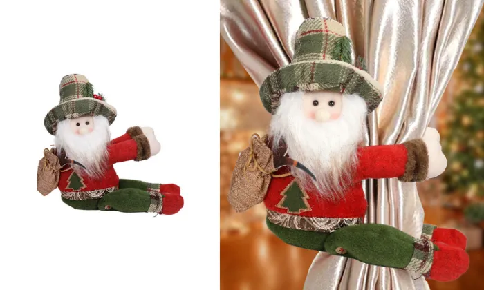 Christmas-Themed Cartoon Window Curtain Hook