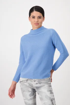 Cotton Knit Jumper 807387MNR in Arctic Ice by Monari