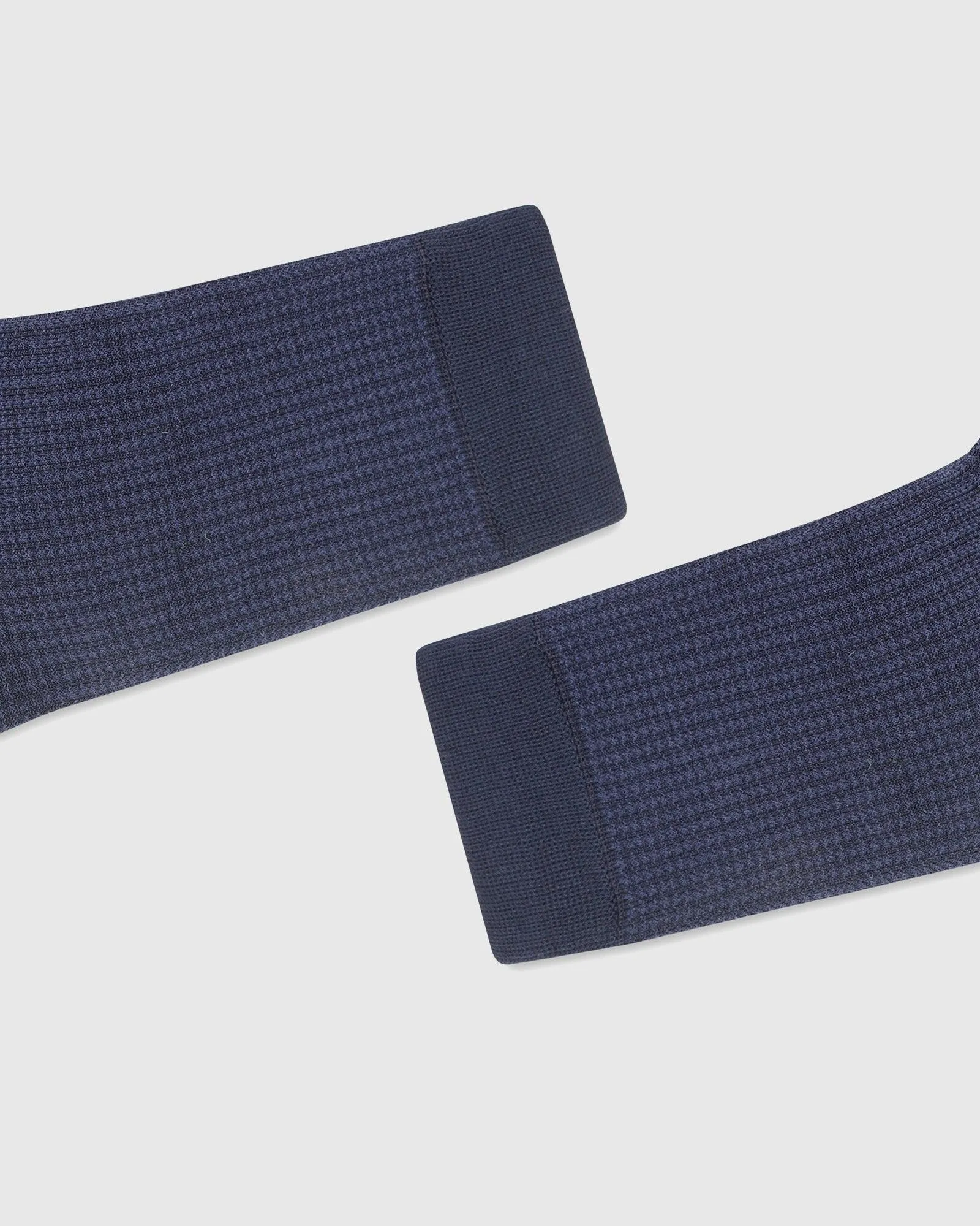 Cotton Navy Textured Socks - Ramsey