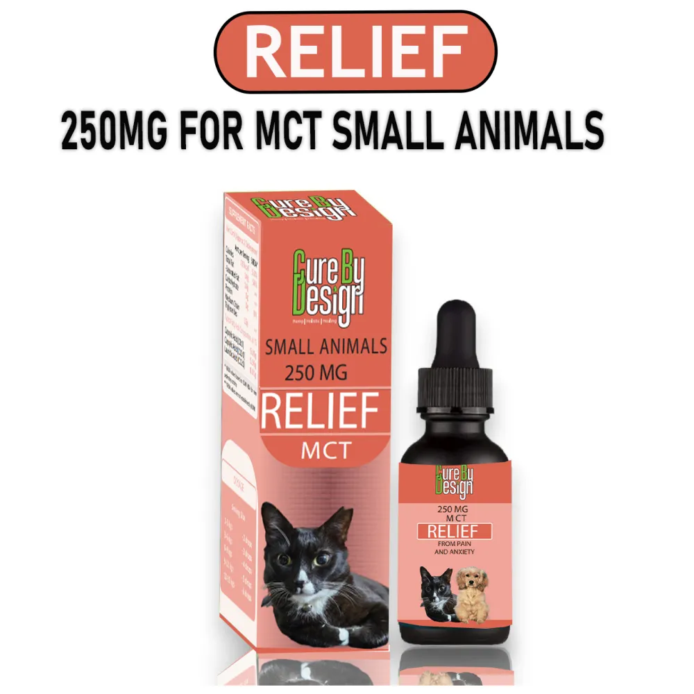 Cure By Design 250mg MCT Relief Oil for Small Animals