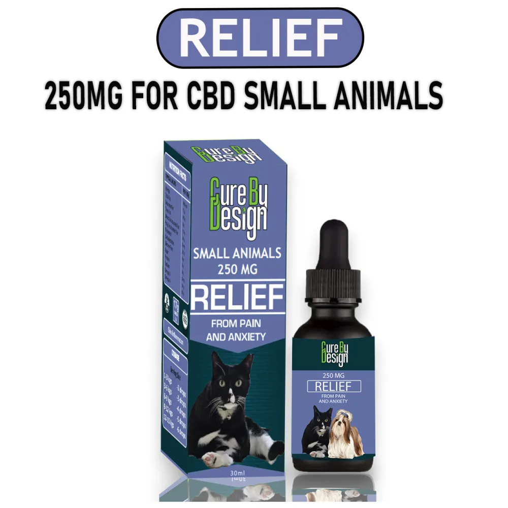 Cure By Design 250mg Relief Oil for Small Animals