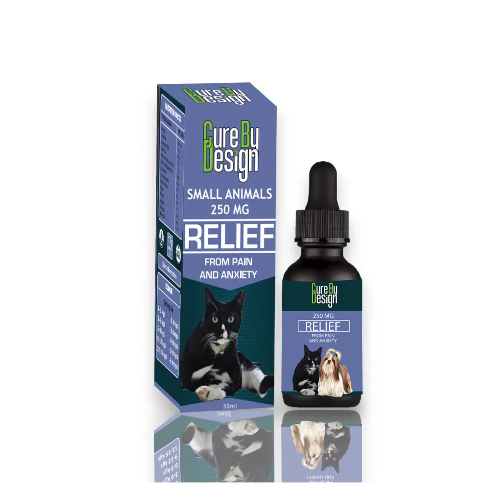 Cure By Design 250mg Relief Oil for Small Animals