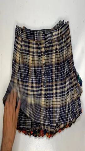 Cut Off Micro Plaid Skirt Mix (SS-802)