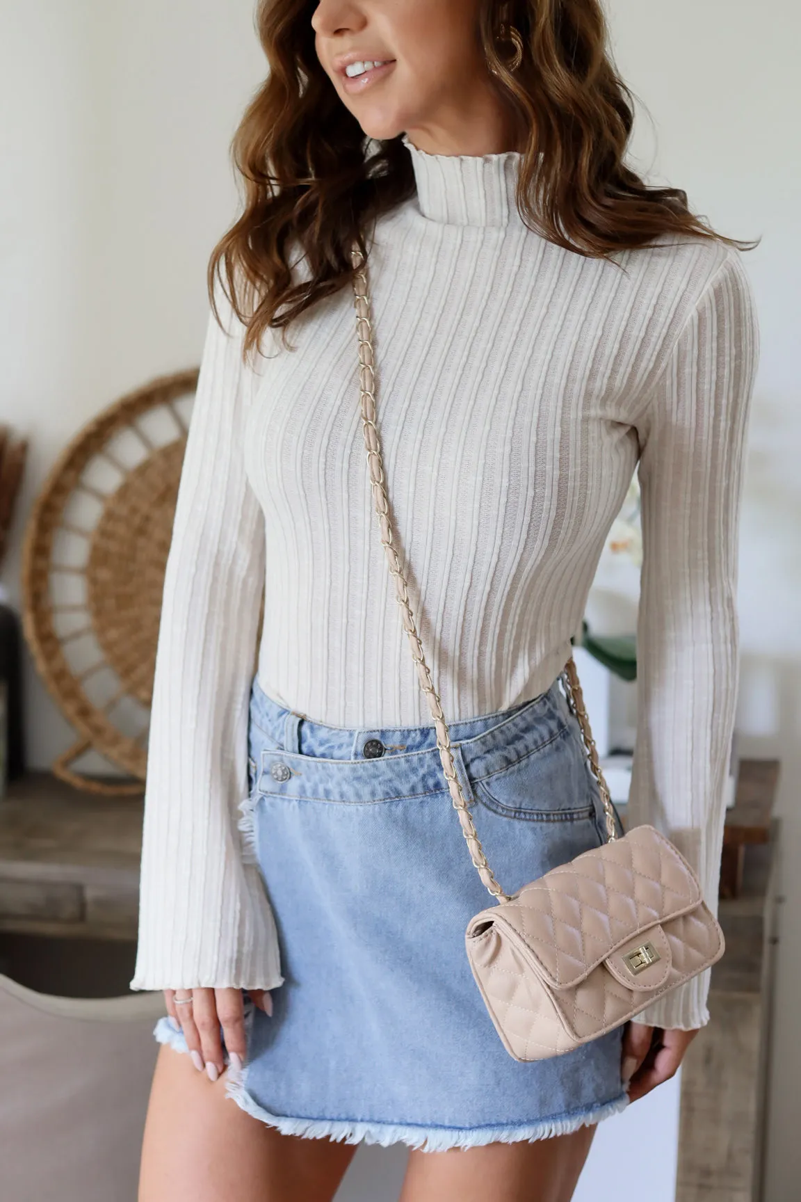 Daphne Knit Top-Ecru