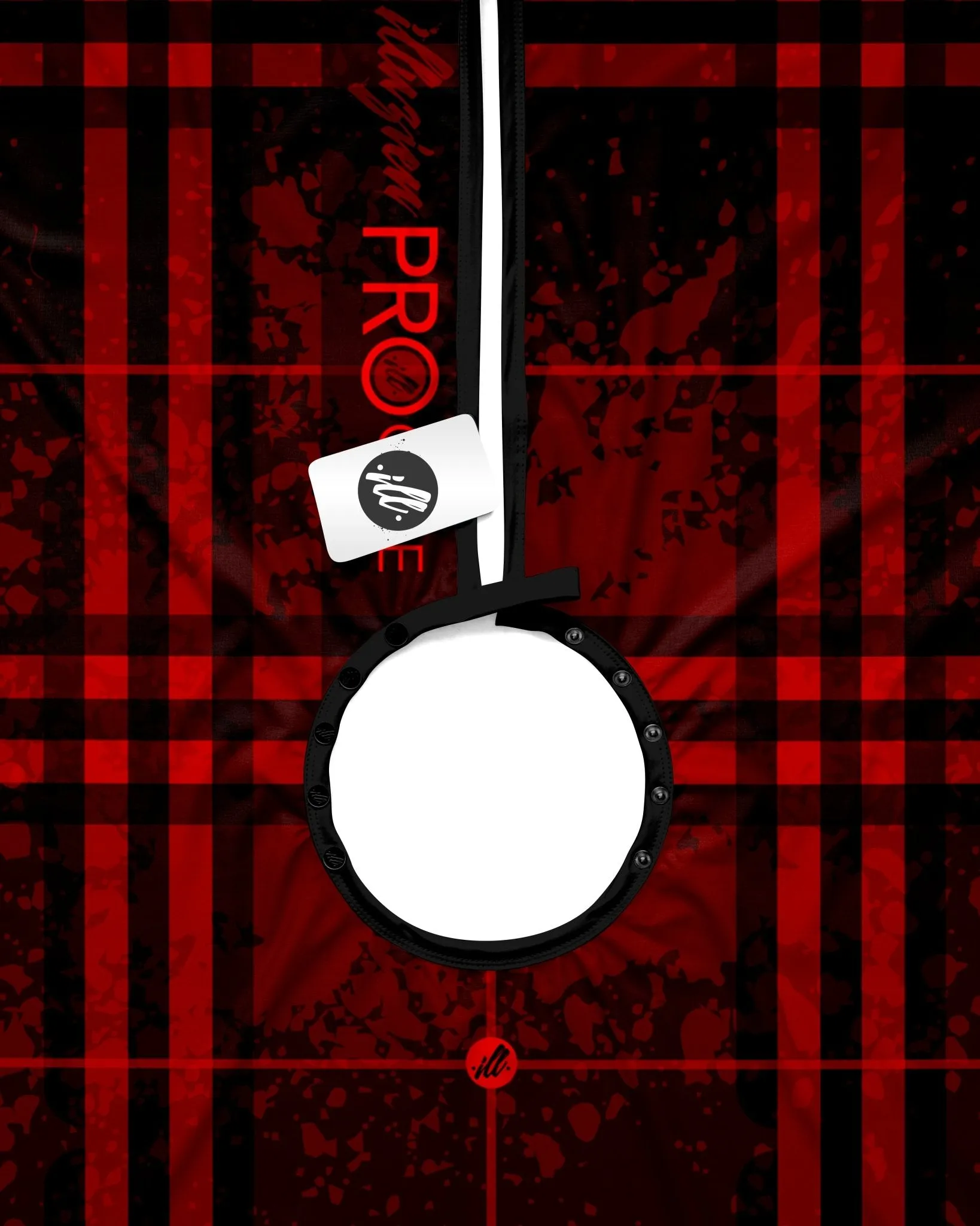 Dark Red Plaid PRO Cape