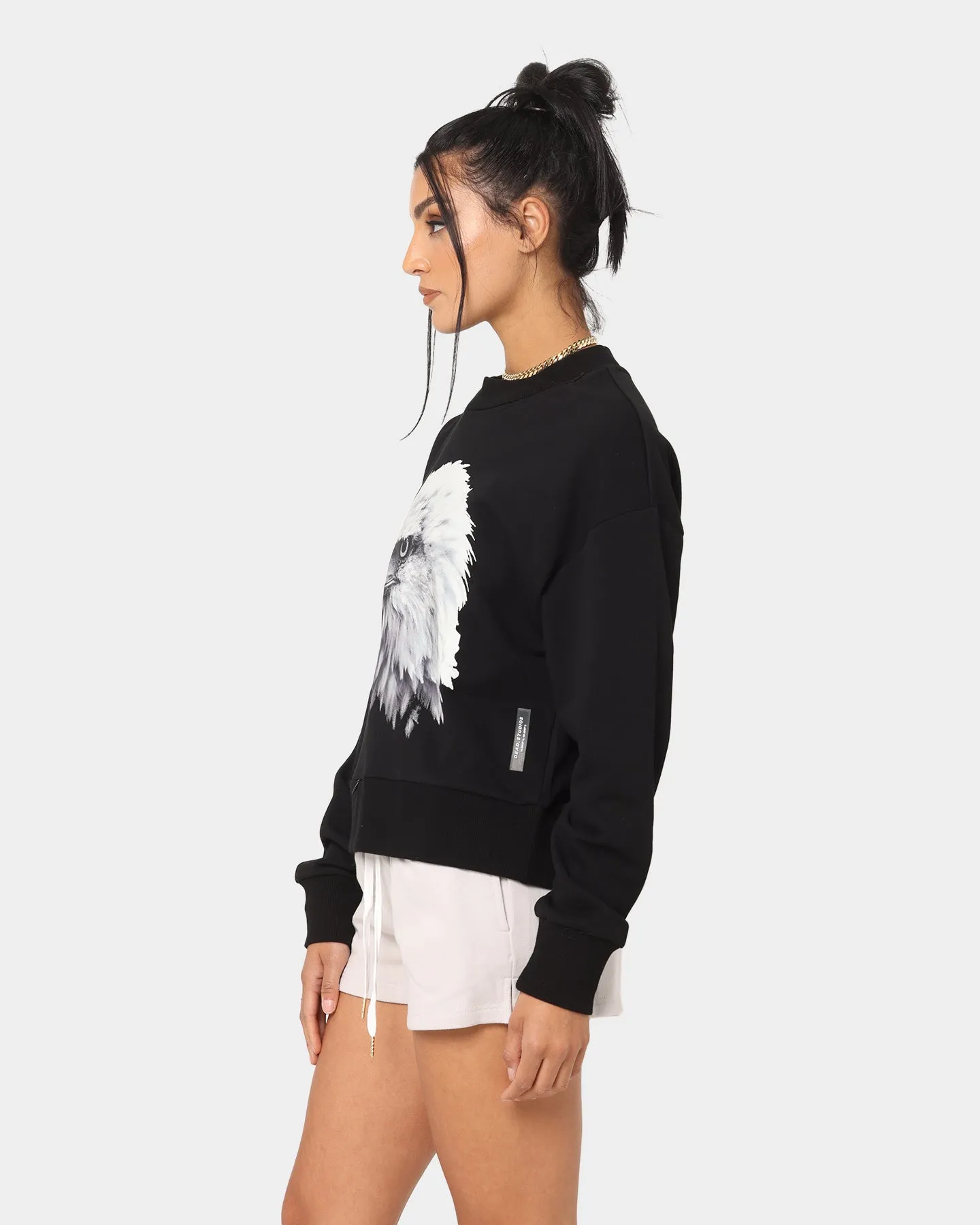 Dead Studios Women's Zipped Out Crewneck Black