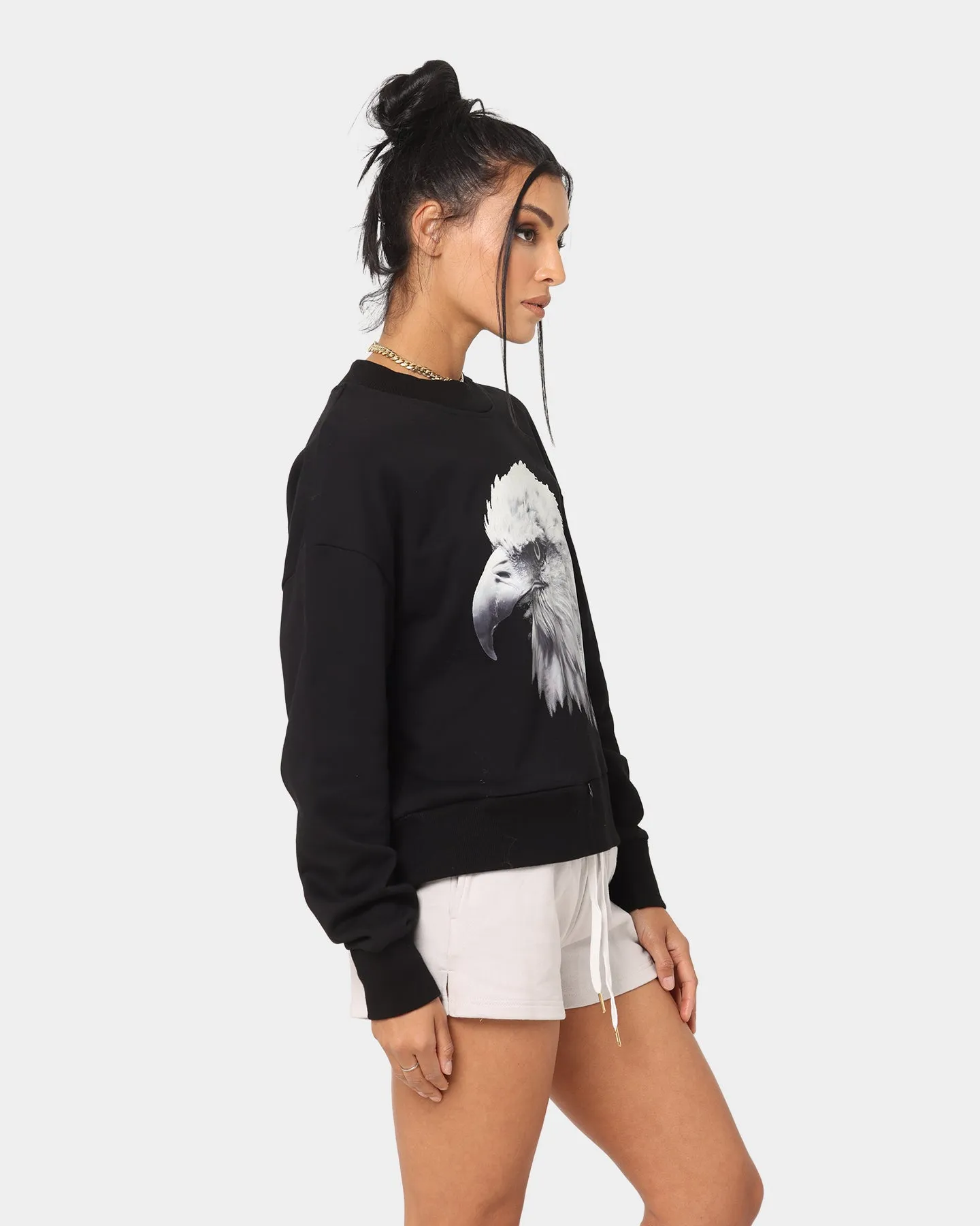 Dead Studios Women's Zipped Out Crewneck Black