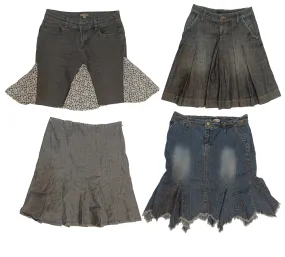 Denim Delight: Vintage Skirt Trio🌼💥 (S-131)