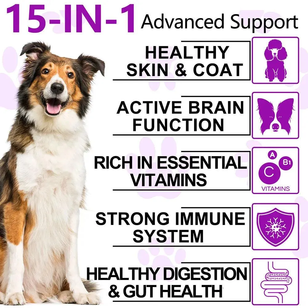 Duck Flavor Dog Multivitamin 15-in-1