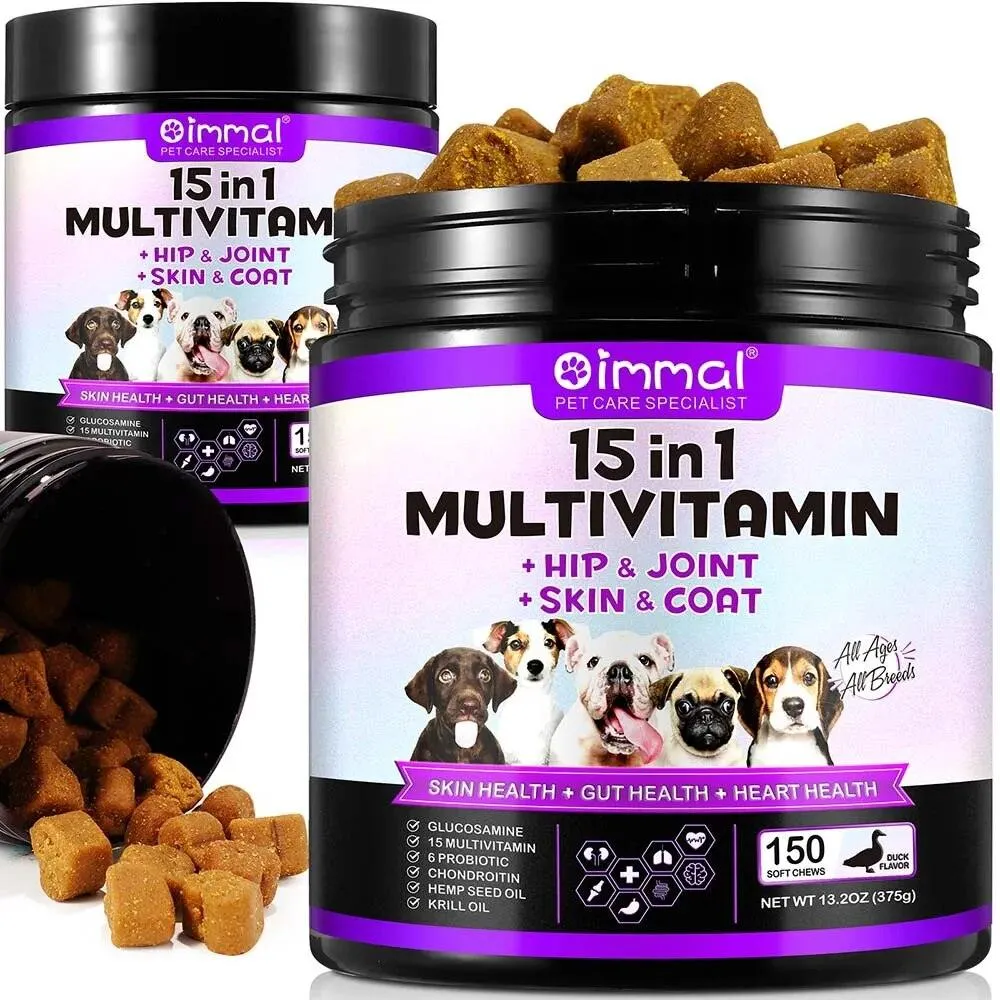 Duck Flavor Dog Multivitamin 15-in-1