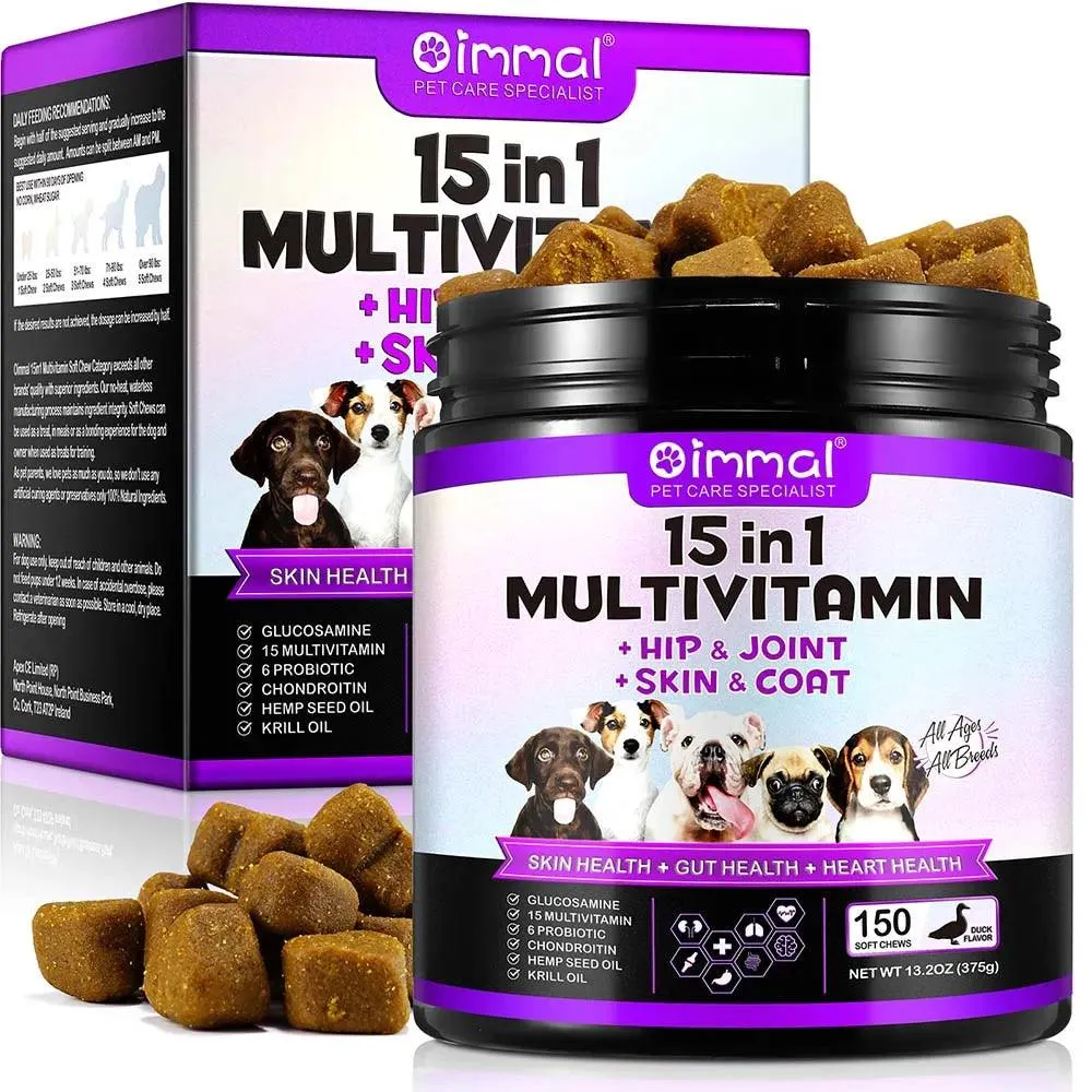 Duck Flavor Dog Multivitamin 15-in-1