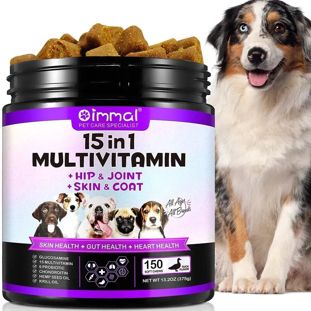 Duck Flavor Dog Multivitamin 15-in-1