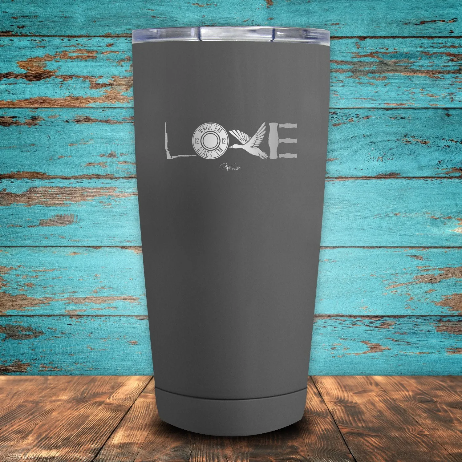 Duck Hunting Love Coated Drinkware