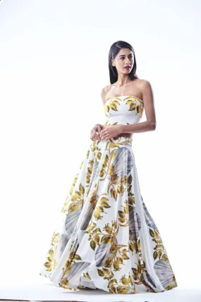 Faberge Egg Print Skirt With A Printed Bandeau