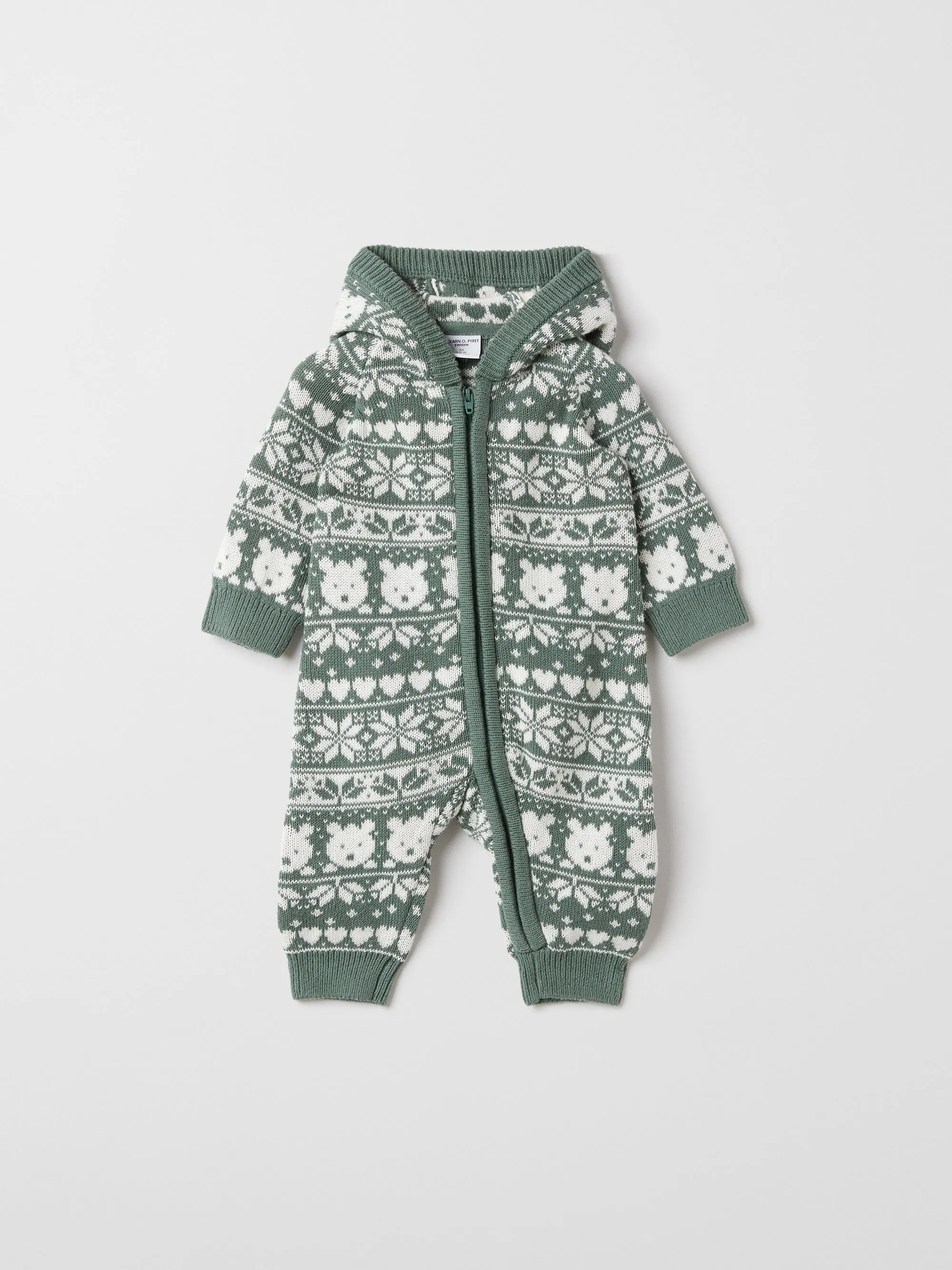 Fairisle Baby All-in-one