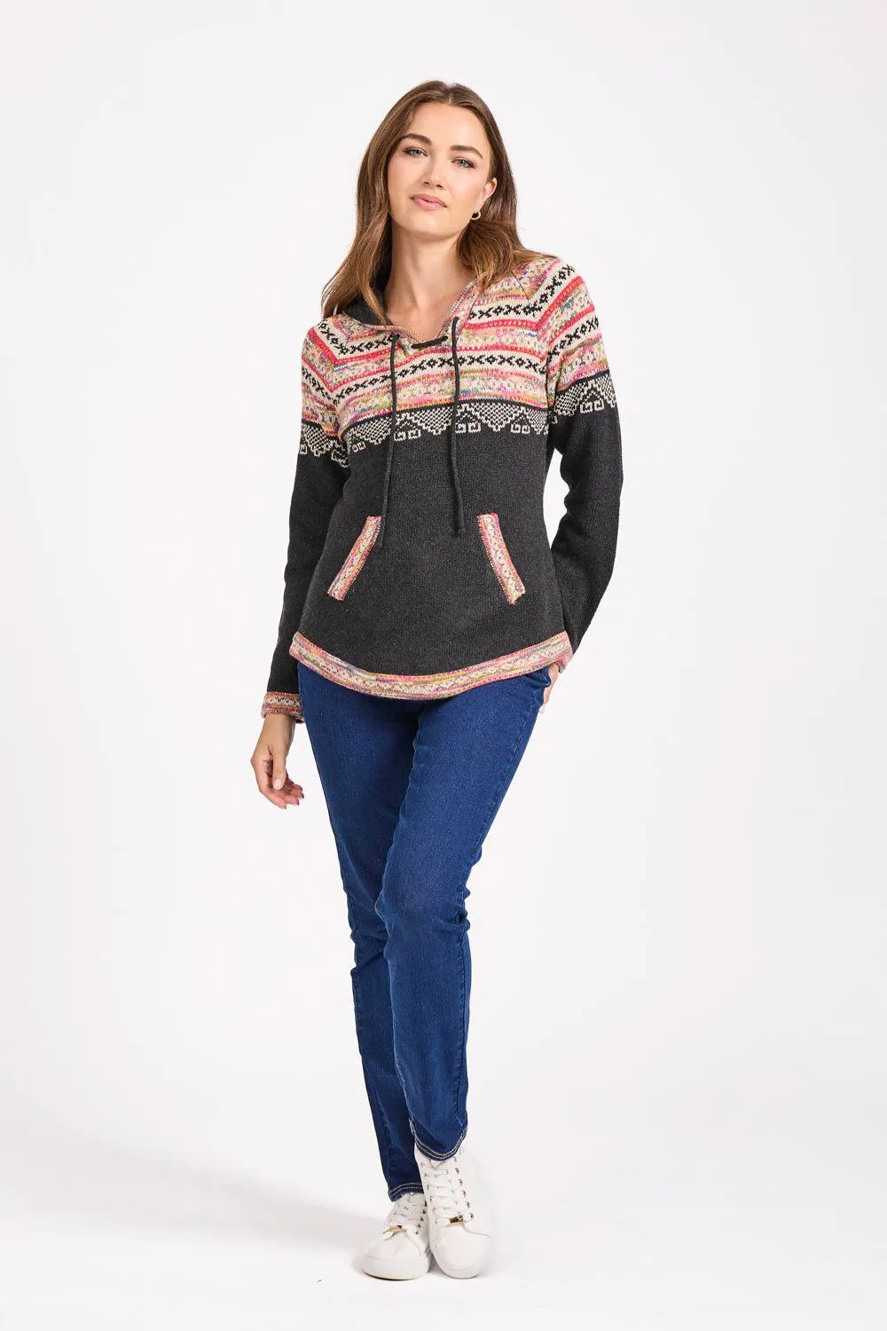 Fairisle Jumper with hood MF-538