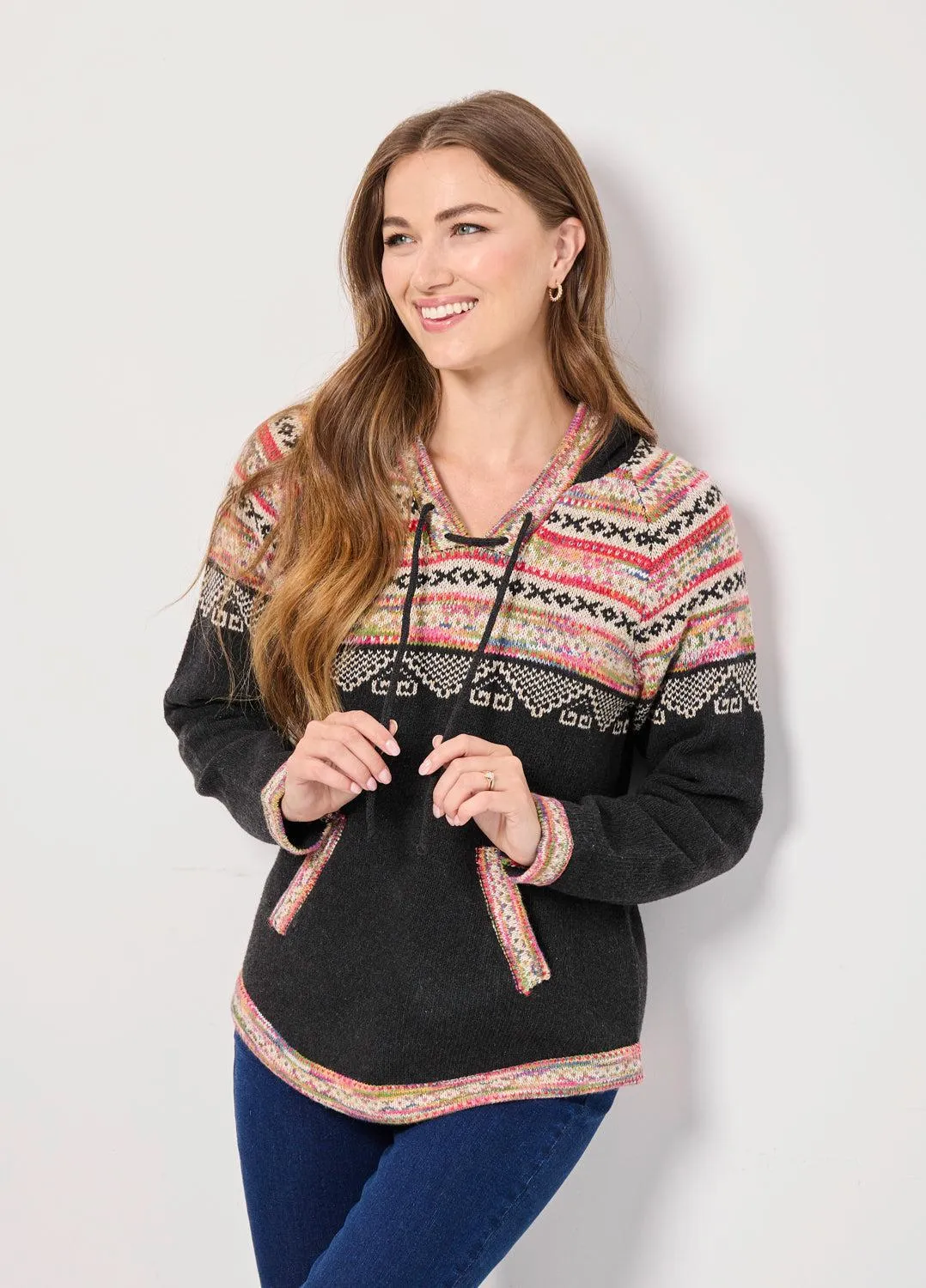 Fairisle Jumper with hood MF-538