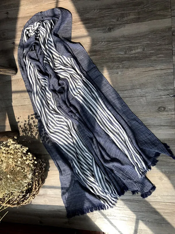 Fashion Tassels Stripe Cape Scarf