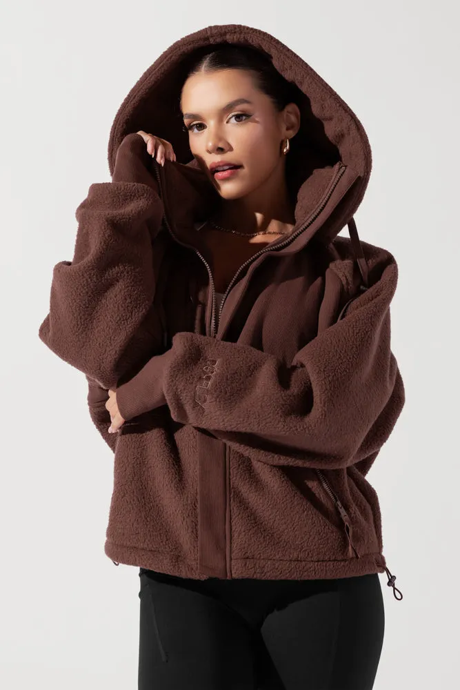 Find Your Inner Fleece Jacket - Chocolate