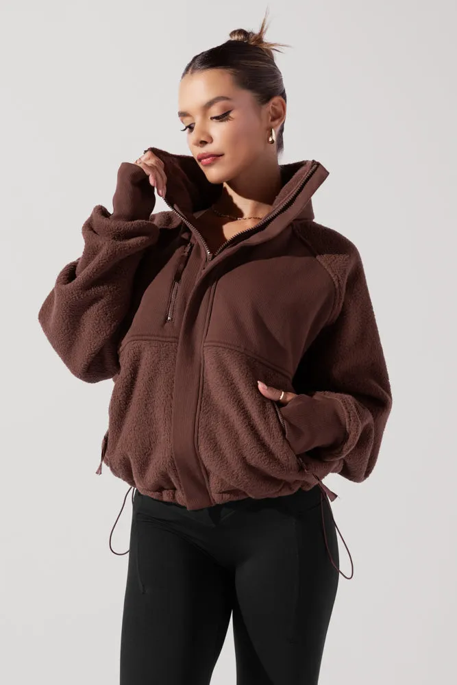 Find Your Inner Fleece Jacket - Chocolate