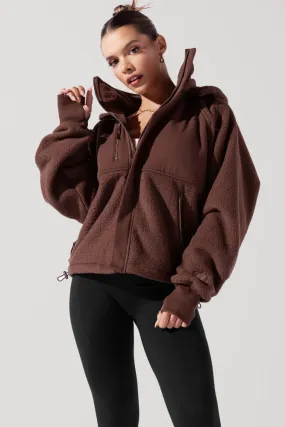 Find Your Inner Fleece Jacket - Chocolate