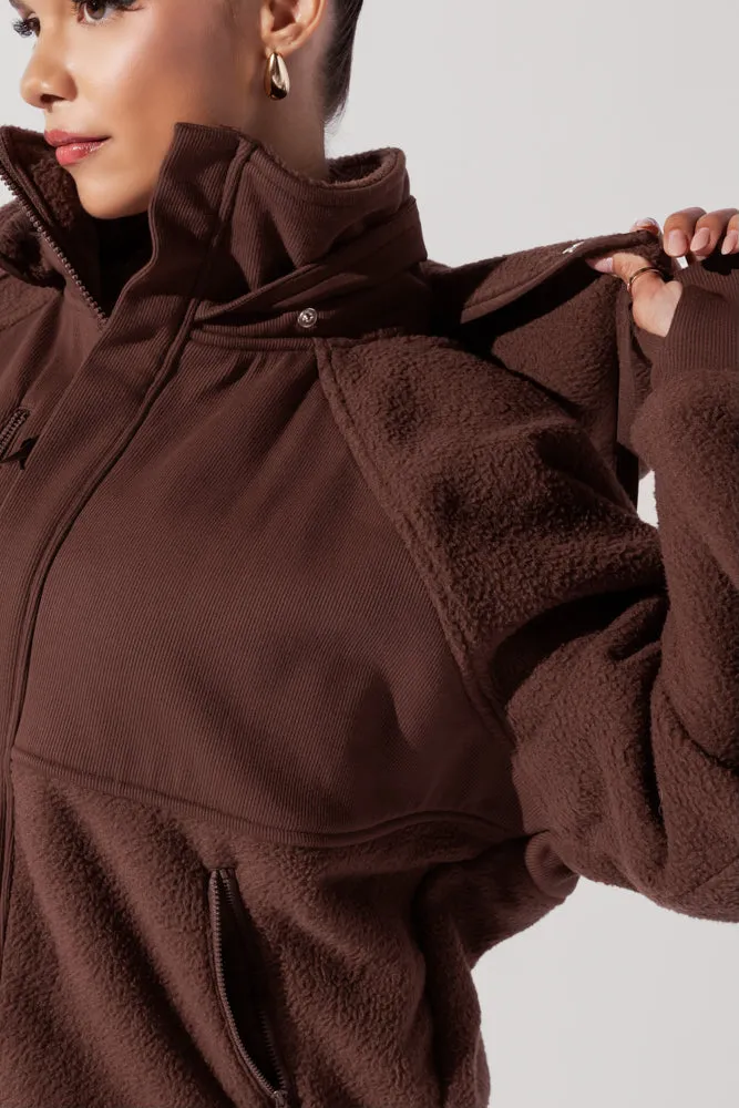 Find Your Inner Fleece Jacket - Chocolate