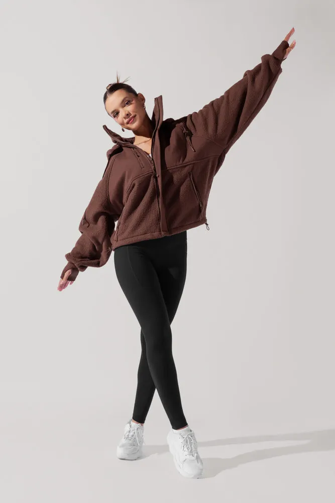 Find Your Inner Fleece Jacket - Chocolate