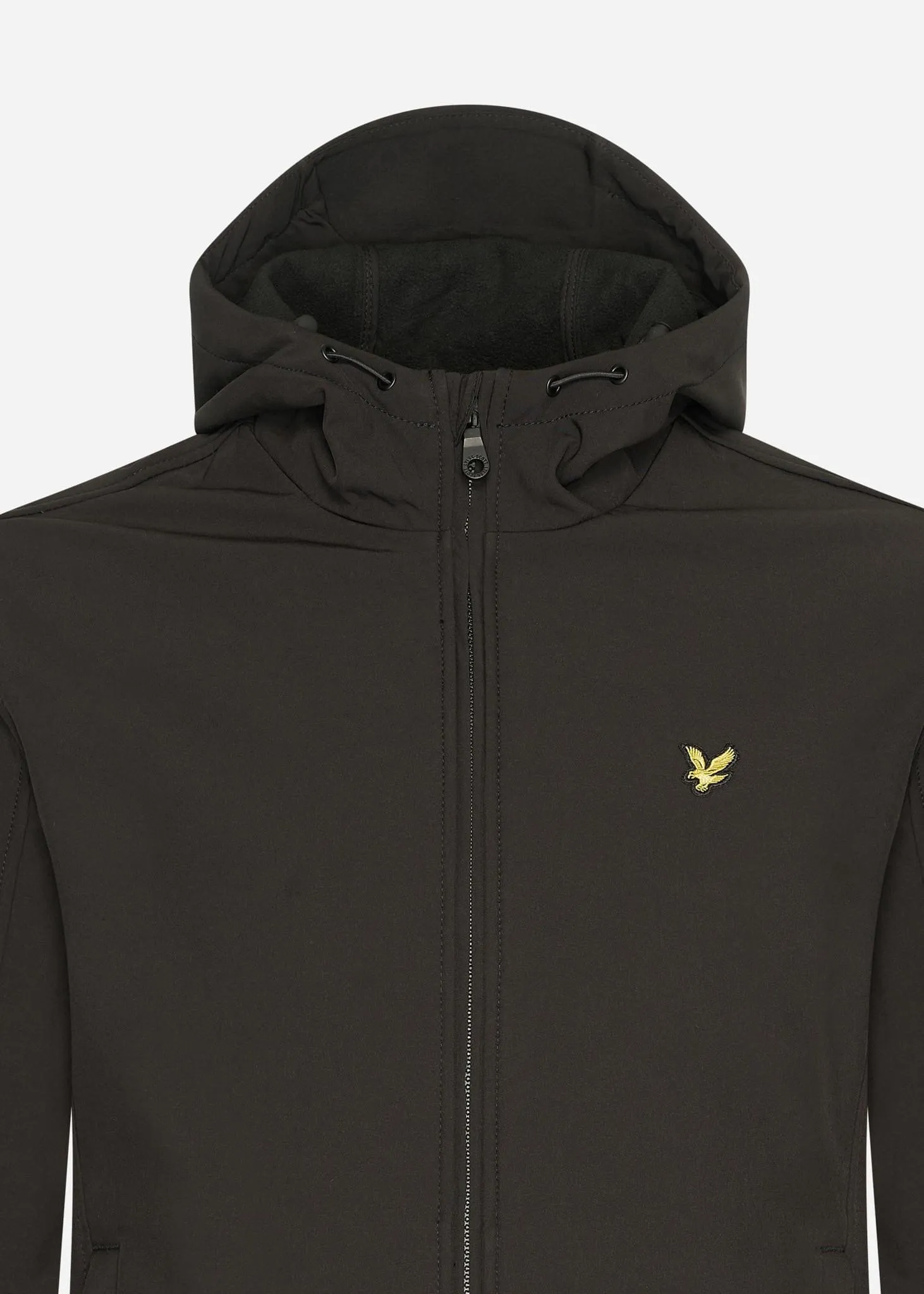 Fleece back softshell jacket - jet black