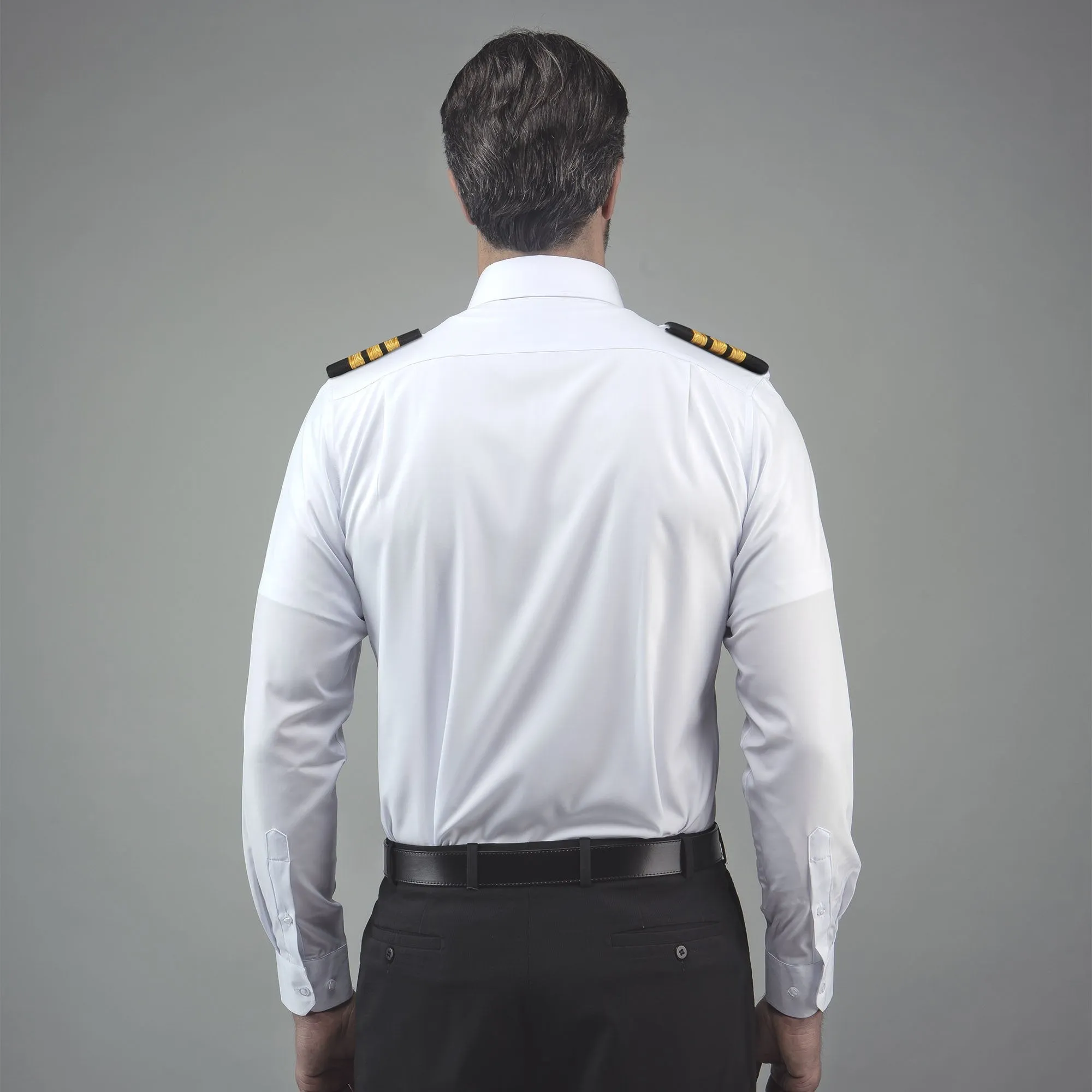 FlexTech - Professional Pilot Uniform Shirt, Long Sleeve