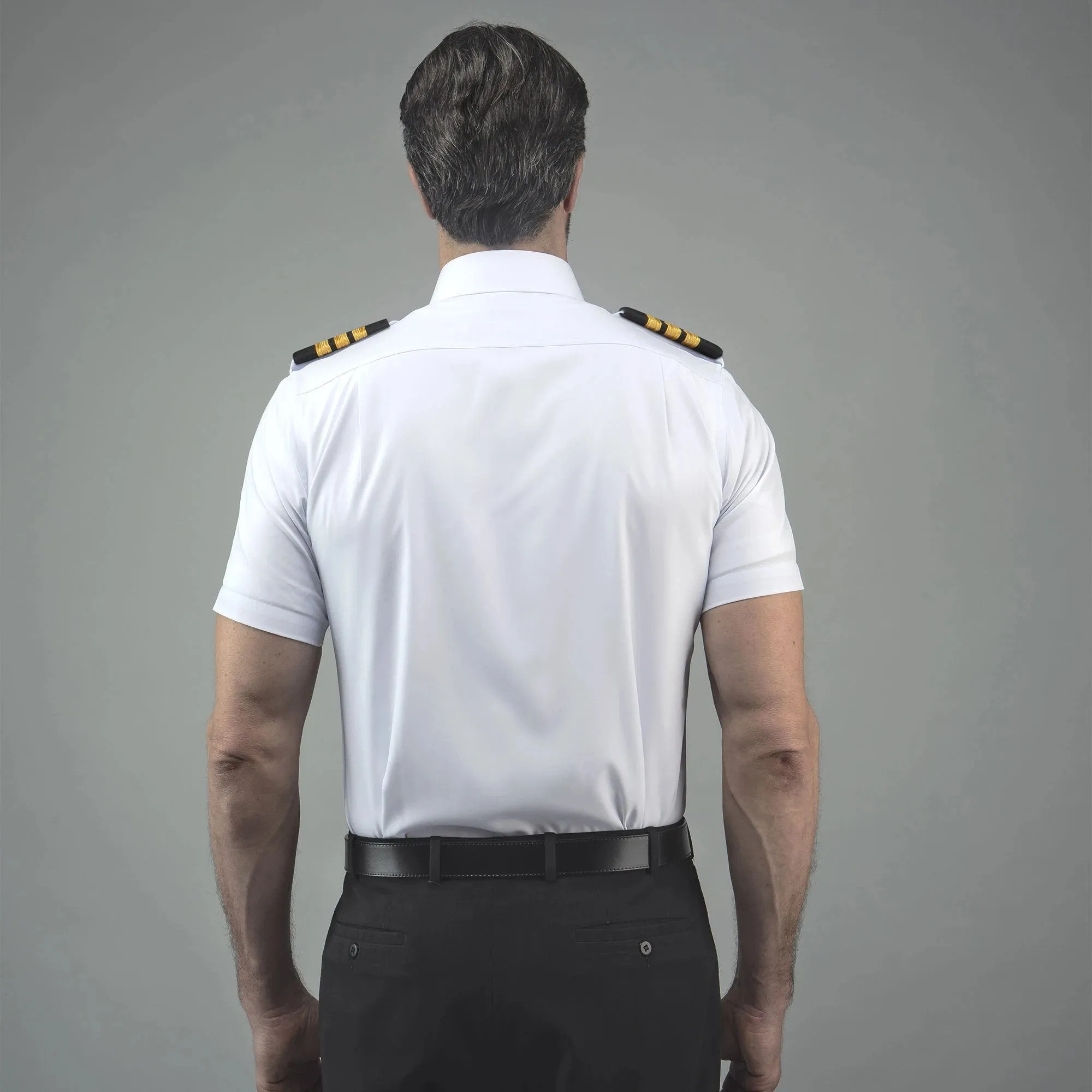 FlexTech - Professional Pilot Uniform Shirt, Short Sleeve