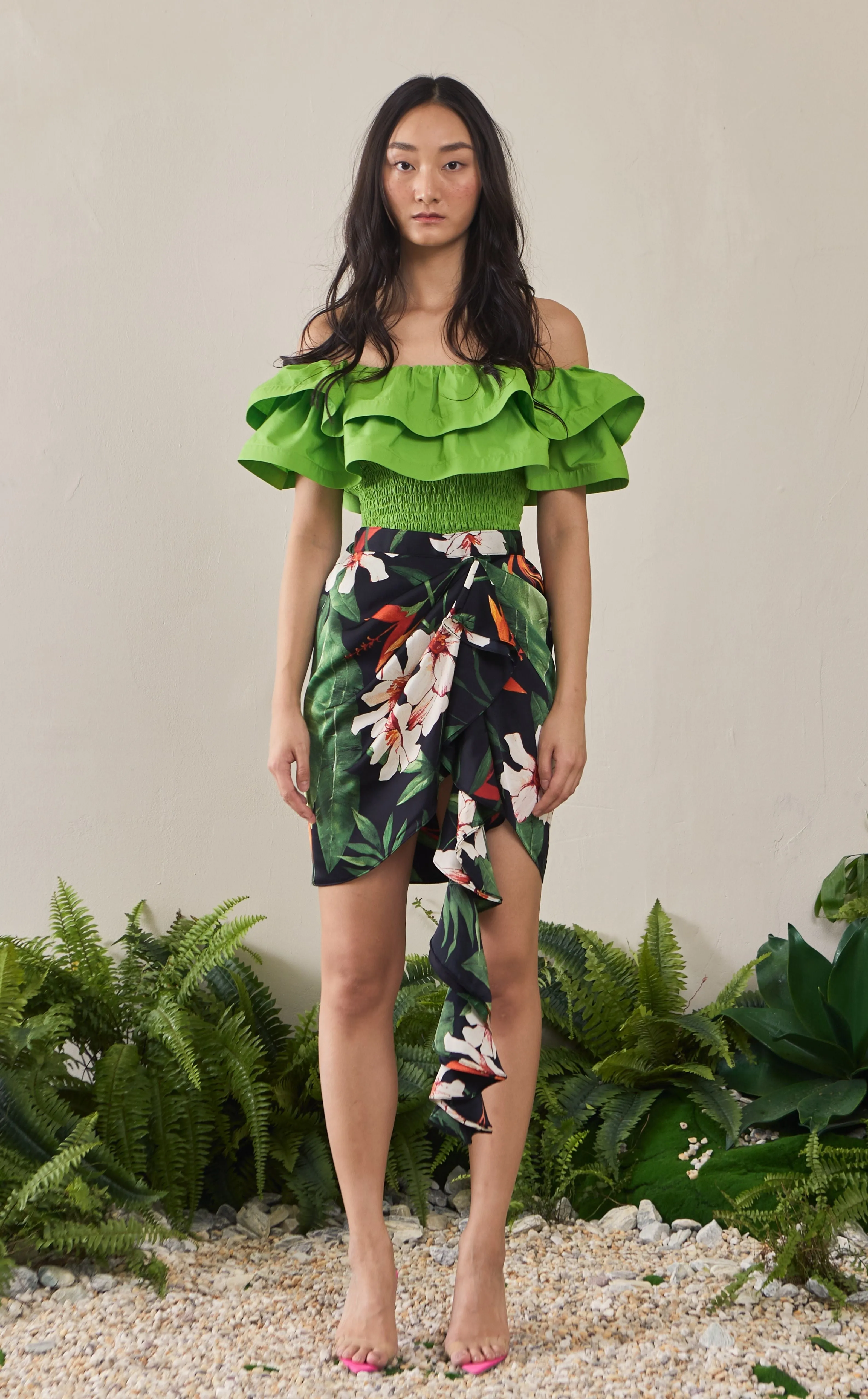 FLORA MINI SKIRT - BOTANICAL FOREST