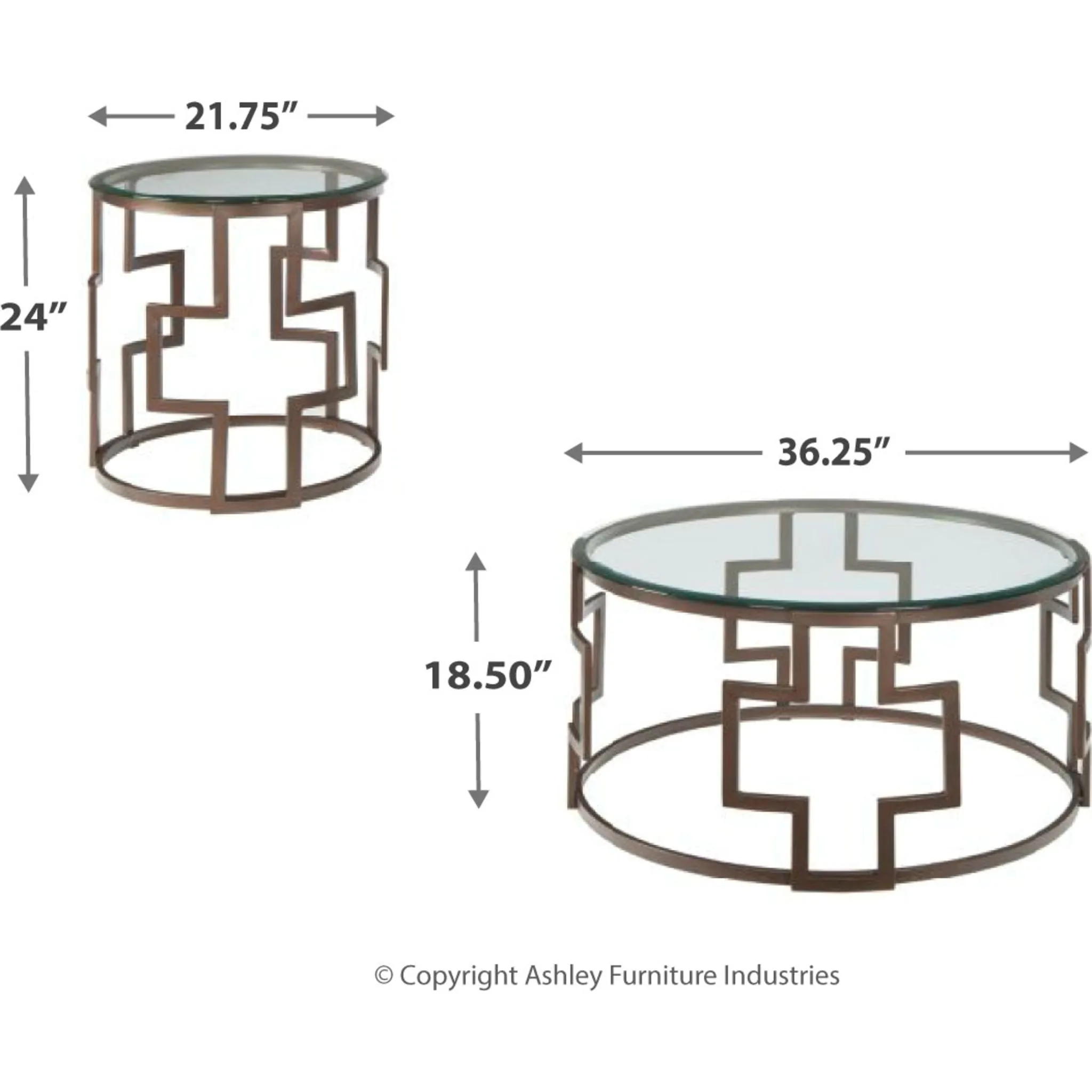 Frostine Occasional Table Set (set of 3)