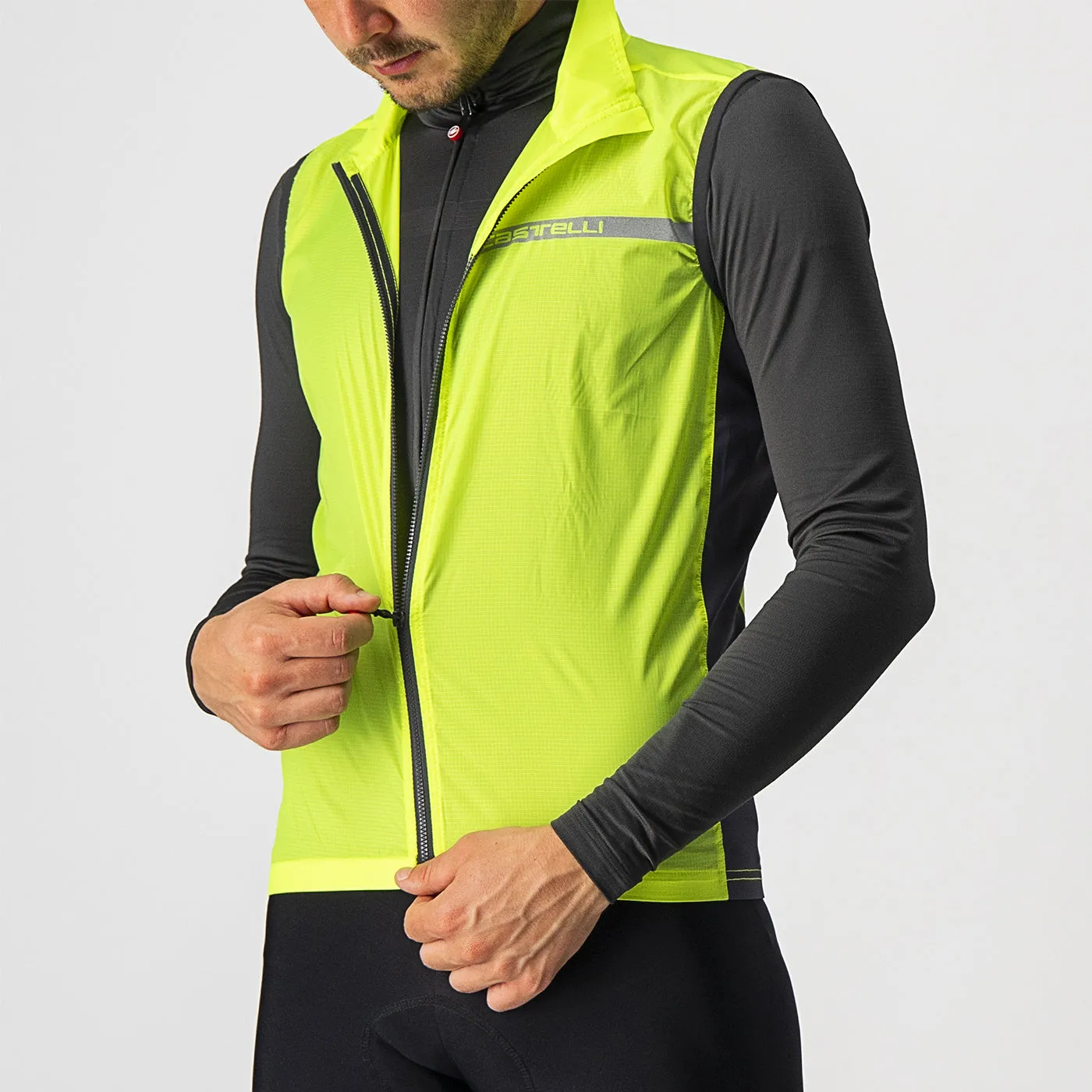 Gilet Castelli Squadra Stretch - Giallo Fluo