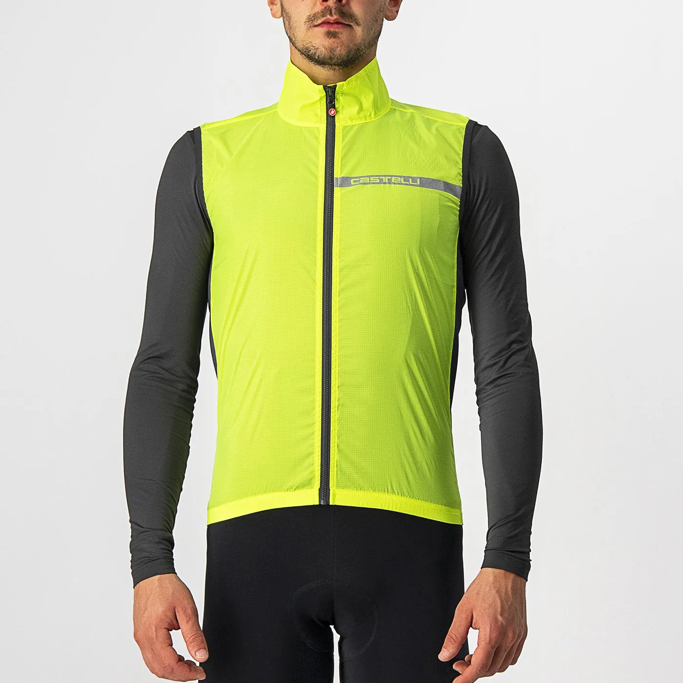 Gilet Castelli Squadra Stretch - Giallo Fluo