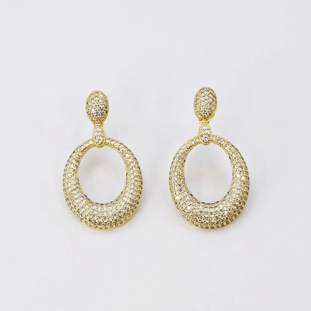 Gleaming Pave Earrings R16