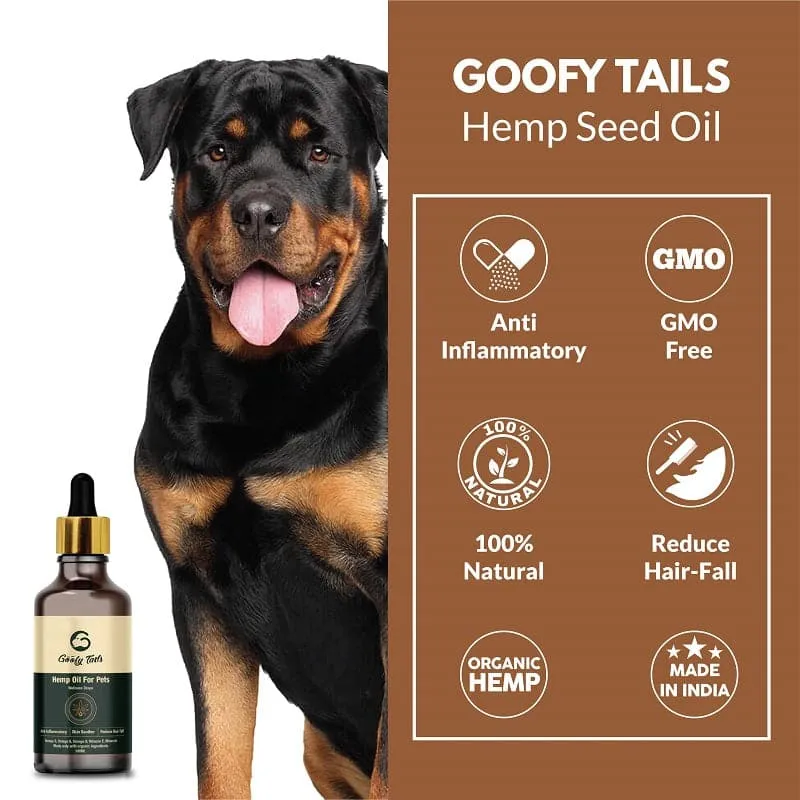 Goofy Tails Hemp Seed Oil for Dogs and Cats-50ml