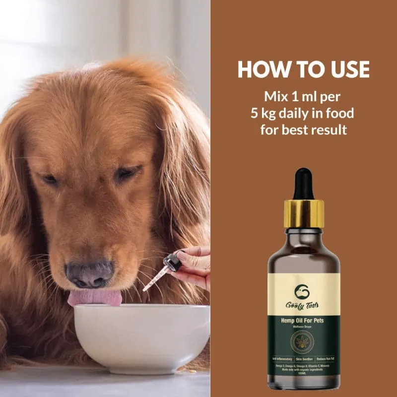 Goofy Tails Hemp Seed Oil for Dogs and Cats-50ml