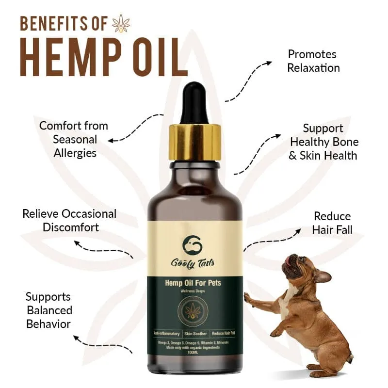 Goofy Tails Hemp Seed Oil for Dogs and Cats-50ml