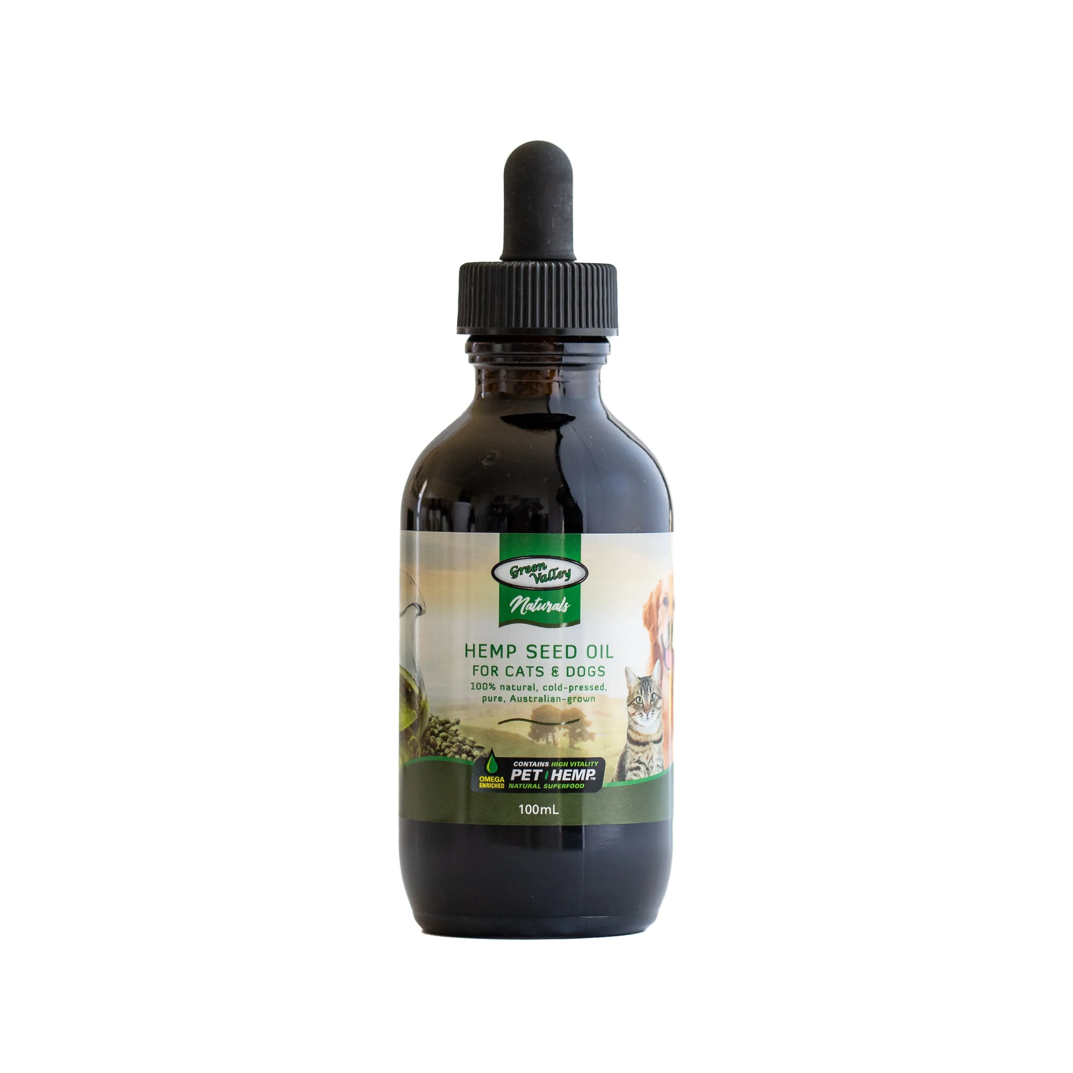 Green Valley Naturals Hemp Seed Oil for Cats and Dogs 100ml