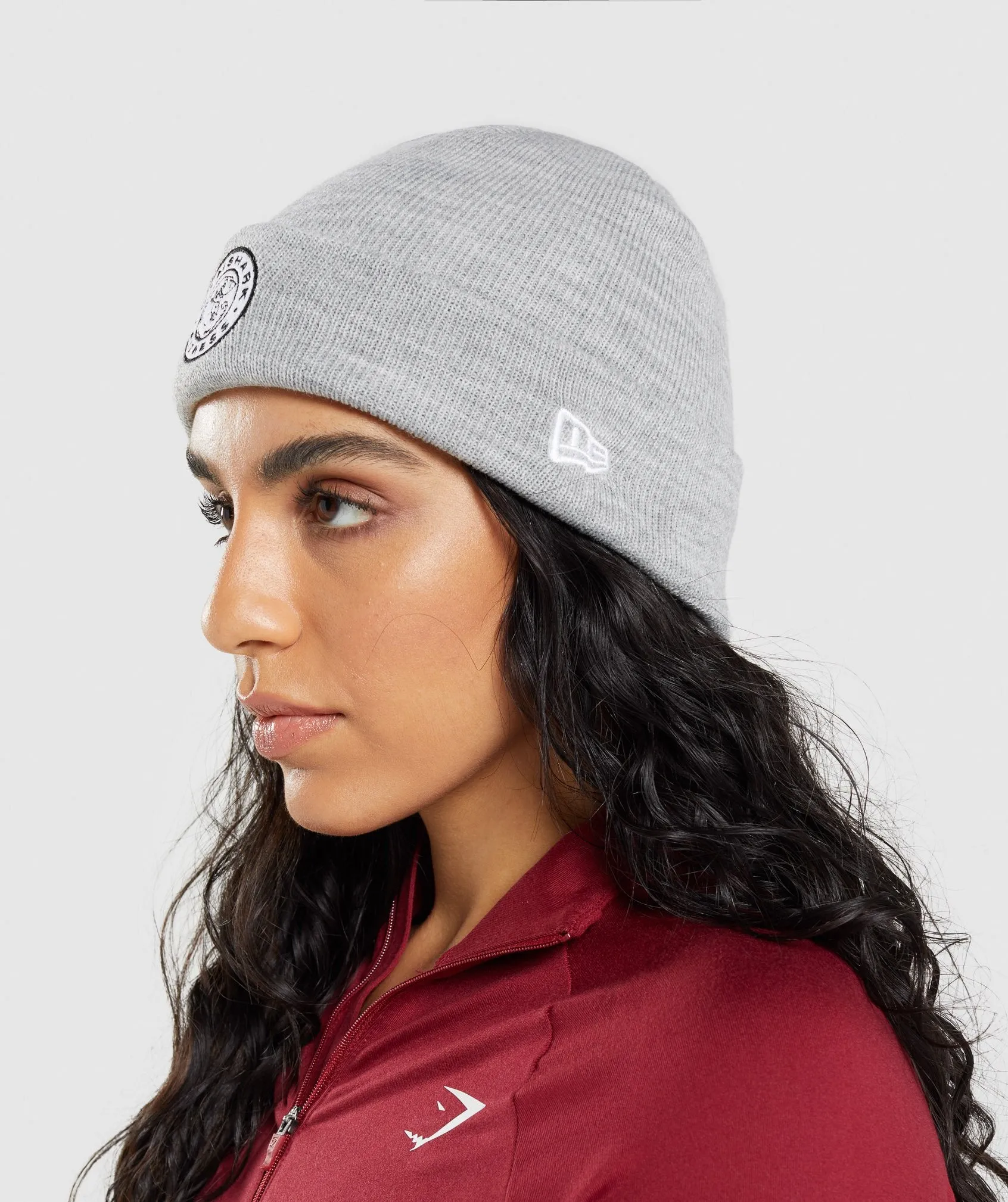 Gymshark  New Era Legacy Cuff Knit - Grey