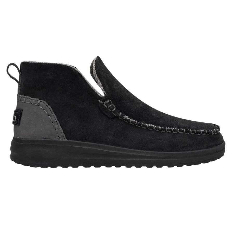 'Hey Dude' Women's Denny Suede - Black