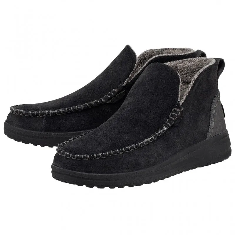 'Hey Dude' Women's Denny Suede - Black