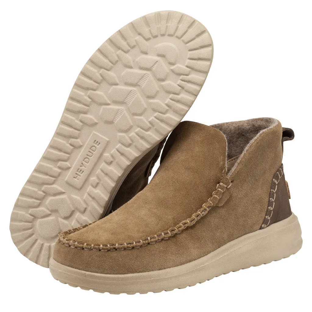 'Hey Dude' Women's Denny Suede - Chestnut