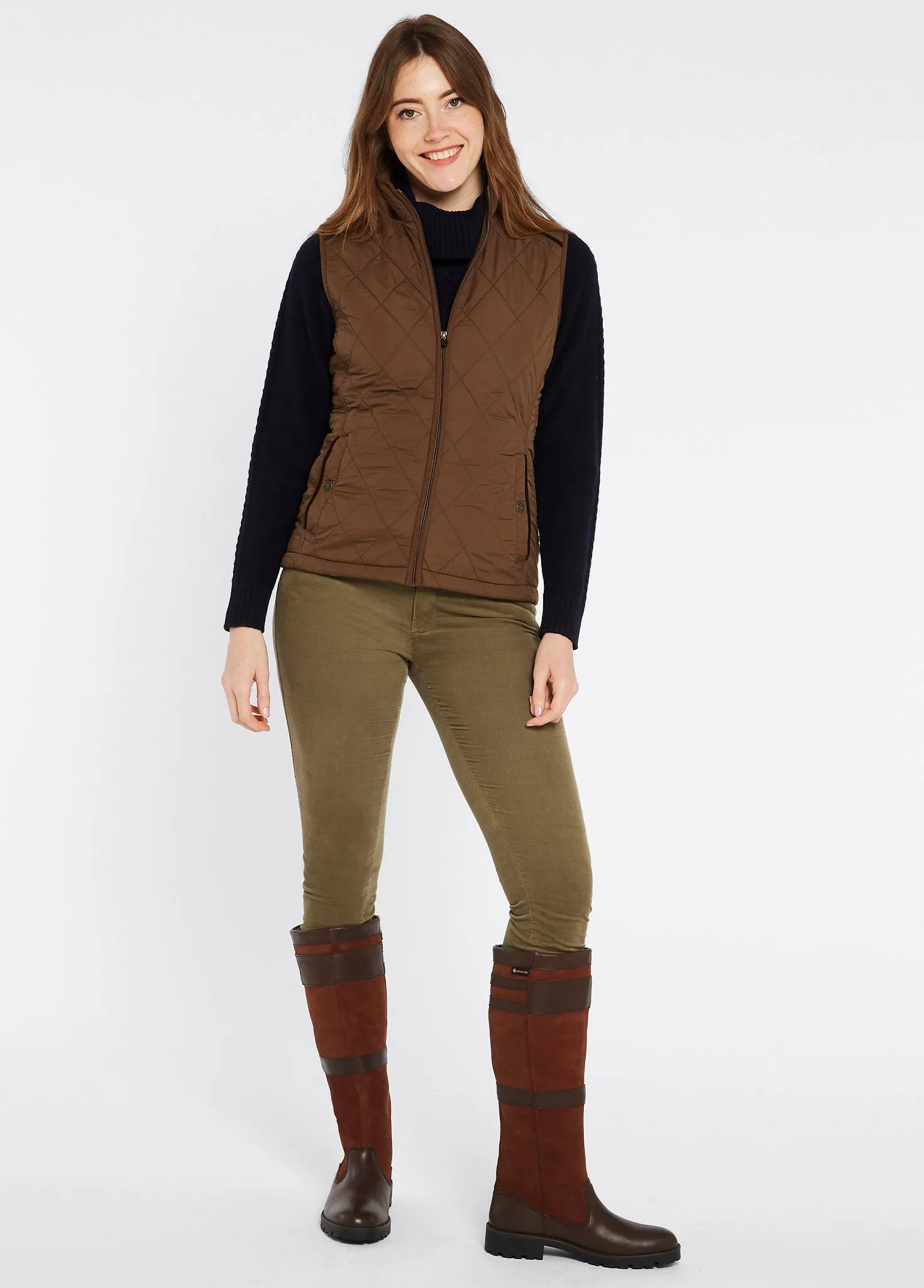 Heywood Women’s Quilted Gilet - Bronze