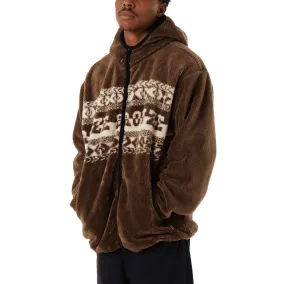 Huf x Bronze 56k High Pile Fleece Sweatshirt - Brown