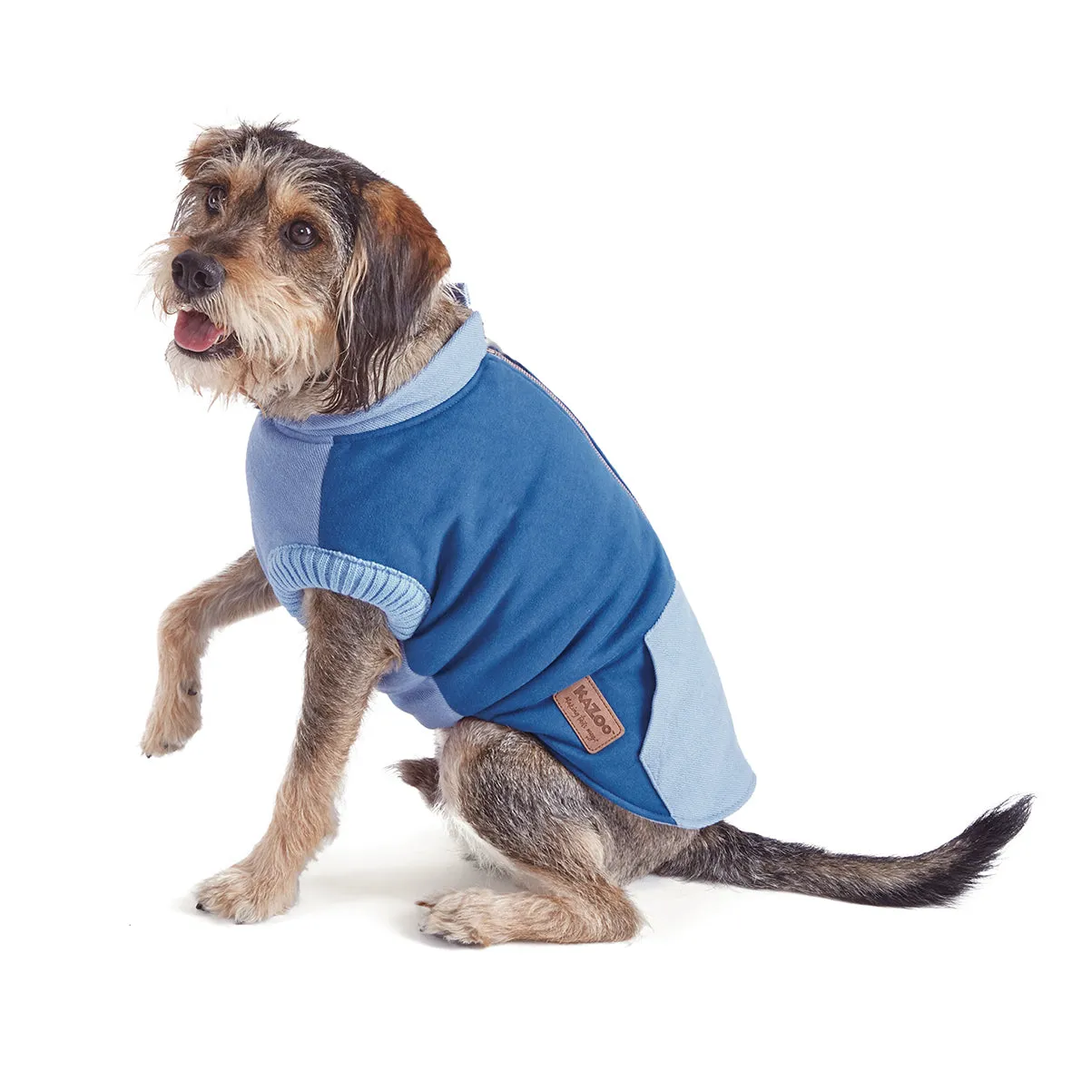 Kazoo Apparel Kick Back Dog Jacket Blue Extra Extra Small ***