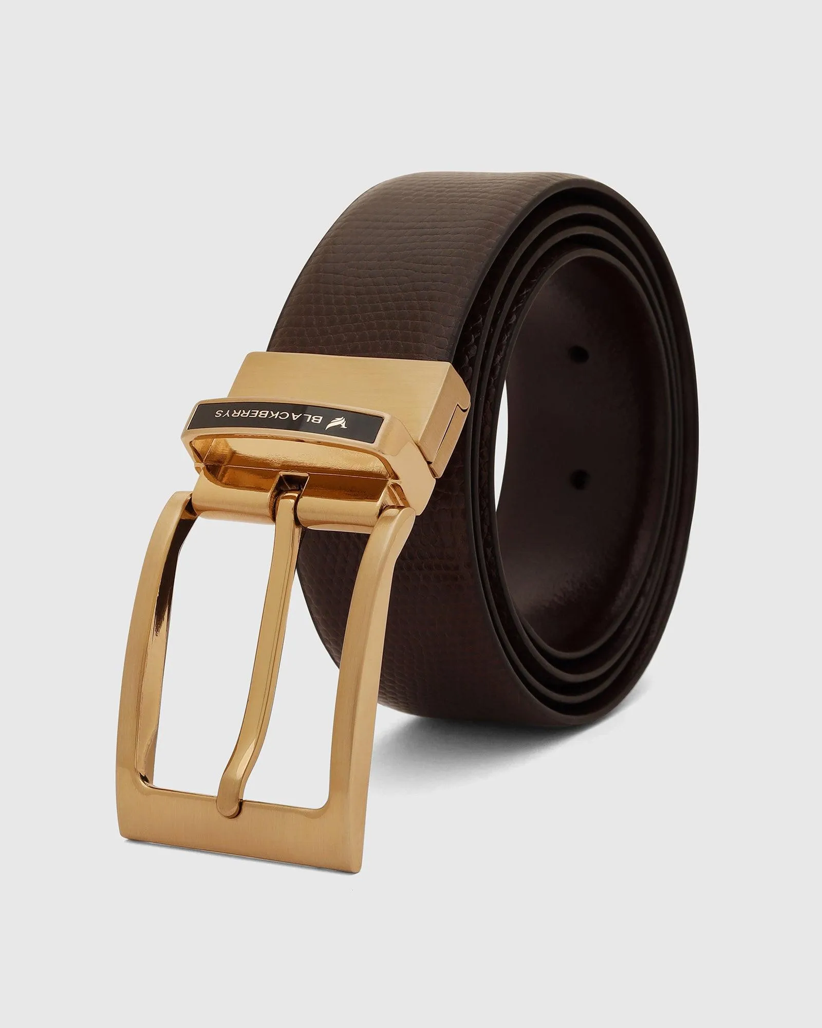 Leather Reversible Brown & Tan Belt - Uliva