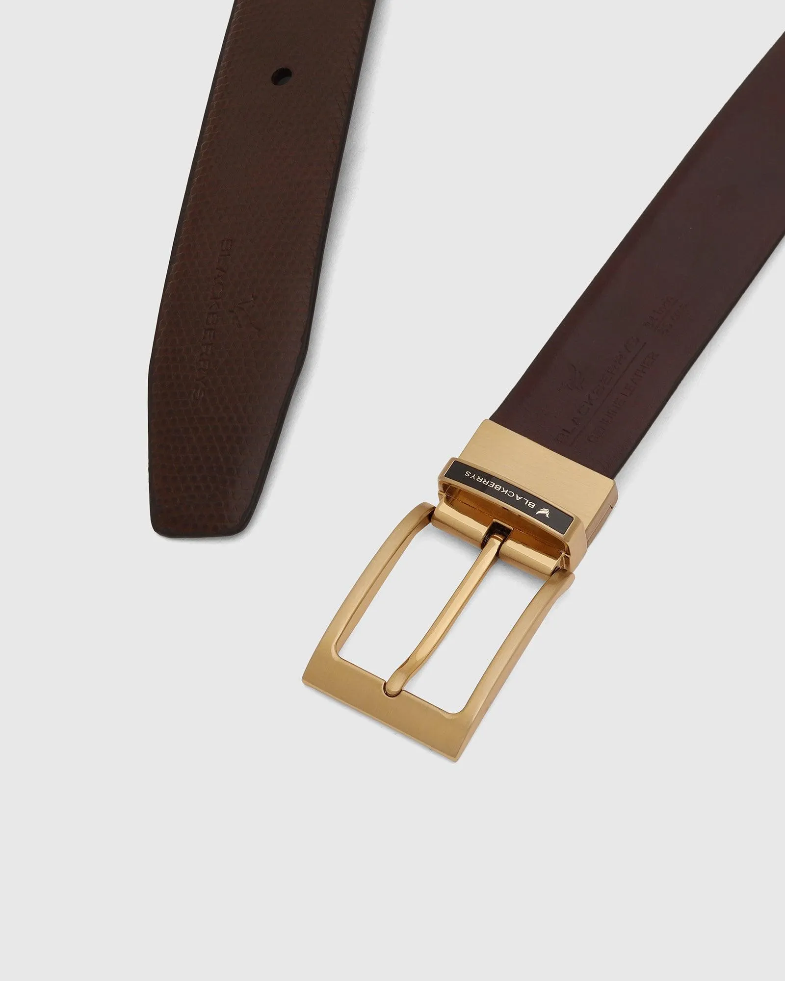 Leather Reversible Brown & Tan Belt - Uliva